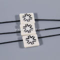 Star logo plastic seal with tag for luxury